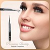 Hooper 5 Pcs Lash Extension Tweezers Set, Precision Tweezers for