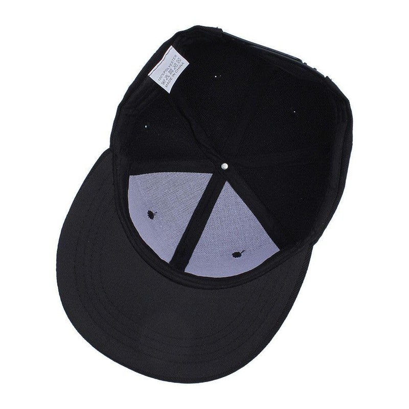 Boolavard Classic Snapback Hat Hip Hop Style Flat Peak Plain