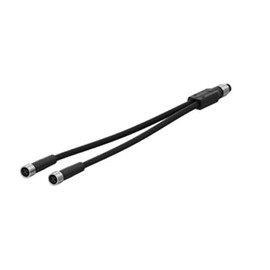 Interroll MultiControl Y-Cable | M8, Straight, Screwed, 4-pin | Black