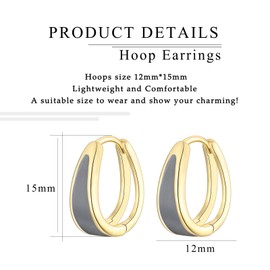 Earrings for Women, Small Silver Hoop Earrings Hinged Huggie Hoops Cartilage Hoop Earrings Jewellery for Anniversary Christmas