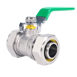 3/4"×3/4" Air Shut-Off Valve, Shop/Garage Air Line Fittings for Rapid Air System, Air Hose Fittings Fit for Compressed Air Piping, Brass Ball Valve, 200psi Working Pressure