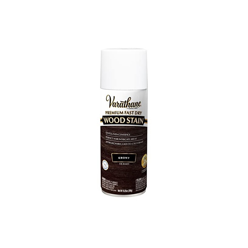 Varathane Premium Fast Dry Wood Stain Spray, 10.25 oz, Ebony