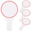 STOBOK Dry Wipe Answer Paddle: 4 Pack Whiteboard Single Sided