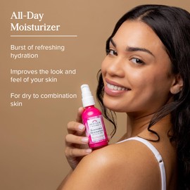 HERITAGE STORE Rosewater Face Moisturizer - Soothing Gel Moisturizer with Rose Complex, Niacinamide and Hyaluronic Acid - Dry to Combination Skin Care - Hypoallergenic, Vegan, 60-Day Guarantee, 2oz