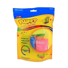 Bazic 6 Fluorescent Color 0.5 oz Air Dry Modeling Clay, Case of 24