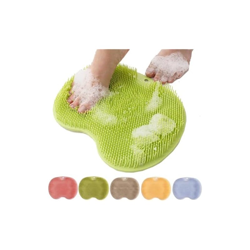 Alfombrilla de silicona exfoliante para pies y espalda, versión mejorada