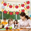 2 Pieces Back to School Pencil and Apple Banner Decorations
