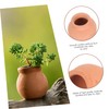 Garneck 6 Pieces Miniature Terracotta Amphoras - Decorative Clay Flower