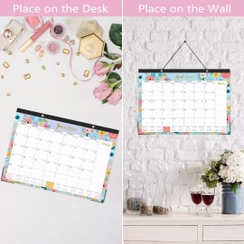 Lemome Home 2024-2025 Desk Calendar - Desk Calendar 2024-2025, 18-Month Desk/Wall Calenda...