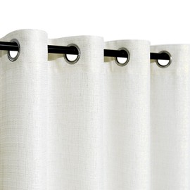 Gold and Cream Curtains 108 Inches Long for Floor to Ceiling 2 Panels Grommet Drapes Semi Sheer Energy Efficient Ivory Sparkle Curtains for Living Room Arched Window Glitter Shiny Shimmer Decor 9 FT