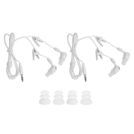 Sport Wired Earbuds, IP68 Waterproofing Wired Earbuds with Noise Isolation, Clear Sound, 3 Clips, for Swimming, Running, Underwater Activities,Compatible with MP3 Player,Smartphone