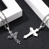 Archangel Michael/St. Benedict/Saint Christopher/Jesus/Cross Pendant Amulet Necklace 925 Sterling Silver