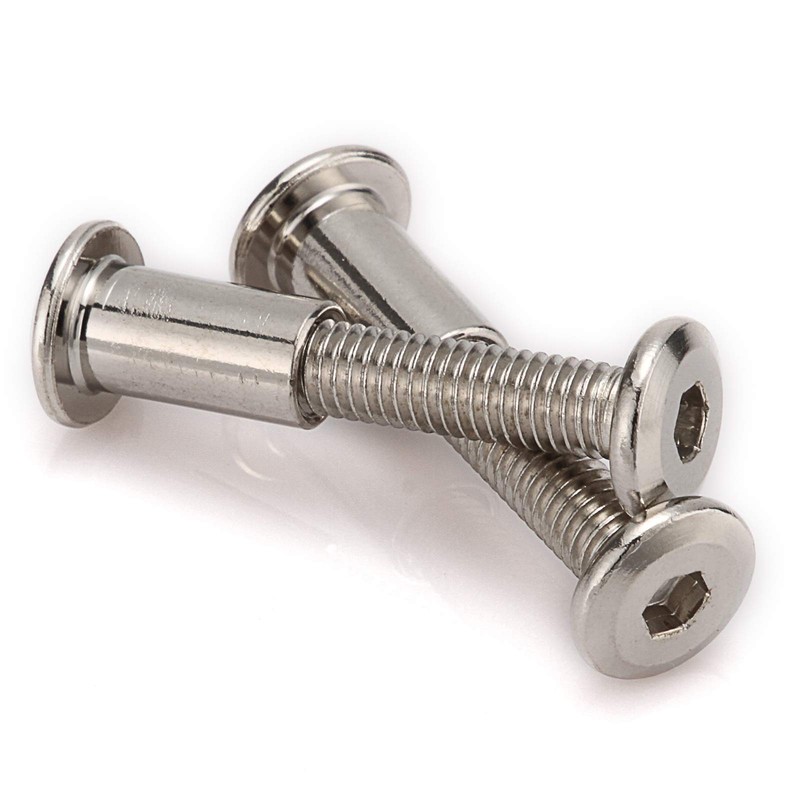 Anmas Home 20pcs M6 Furniture Joint Connector Bolt & Cap