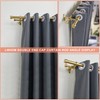Lwiiom Double Curtain Rods with Aluminum End Cap and Full