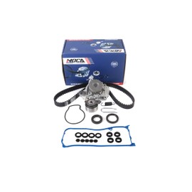 MOCA Timing Belt Kit w/Water Pump Oil Seals Valve Cover Gasket Fit 2001-2005 for Honda Civic 1.7L 1668CC l4 GAS SOHC Naturally Aspirated