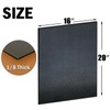 ABS Plastic Sheet 1/8 Inch Thick 16" x 20" (2-Pack)，Black