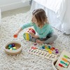 5Piece Round Small Woven Baskets Set, Cotton Rope Baskets for