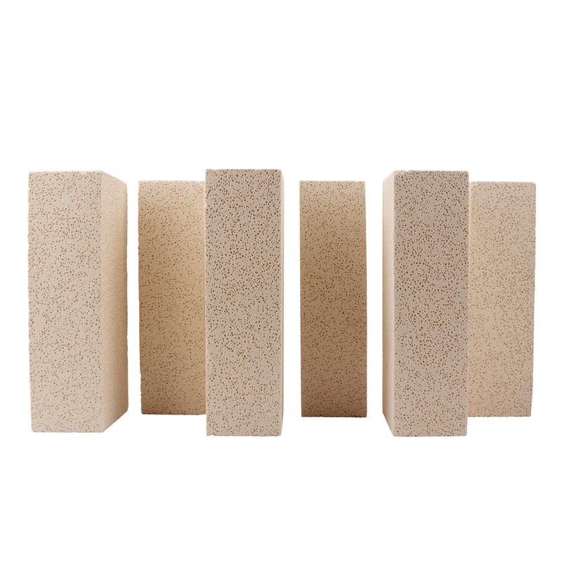 6 Pieces Insulating Fire Brick for Ovens, Kilns, Fireplaces, Forges