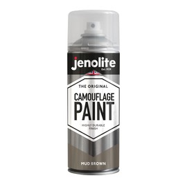 JENOLITE Army Mud Brown Camouflage Paint 400ml (RAL 8027) Ideal for Model Making, Paintball, Airsoft, Military Vehicles