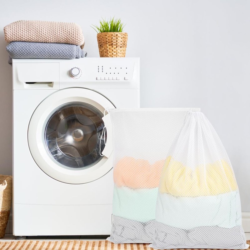 Vivifying Large Washing Net Bags, Set of 2 Durable Cellular