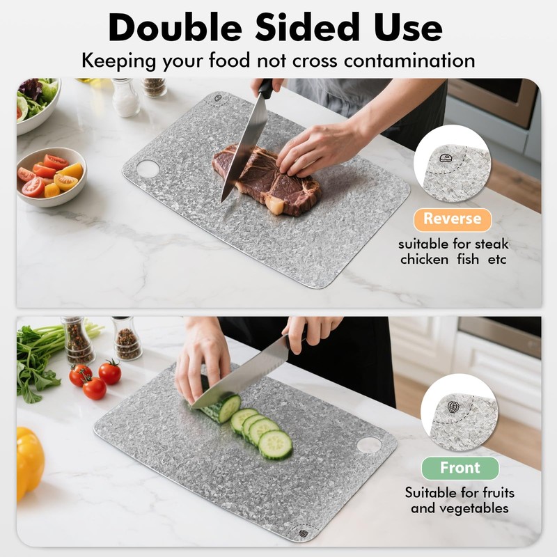 Titanium Cutting Board, 100% Pure Titanium Chopping Board for Kitchens,