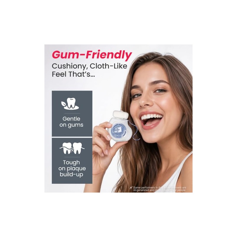 edelwhite Hilo dental suave y acolchado para el cuidado de
