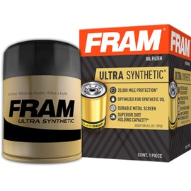 FRAM Ultra Synthetic XG9100 20K Mile Change Automotive Replacement Engine Oil Filter for Synthetic Oil Changes, Premium Vehicle Engine Protection Oil Filter for Select Vehicle Model Years