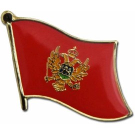 Flagline Montenegro Country Flag Bike Motorcycle Hat Cap lapel Pin