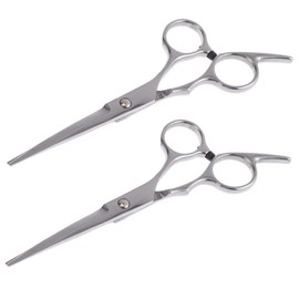 Ipetboom 2pcs Professional Hair Cutting Scissors for Hairdressers Durable Barber Shears with White Screw for Home Family and Salon Use Resistant Hair Salon Cutter