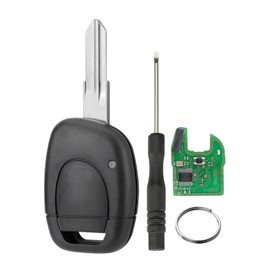 Compatible Car Straight Key for Button Straight Key 433MHz PCF7946 Chip VAC102 Blade with Screwdriver and Key Ring