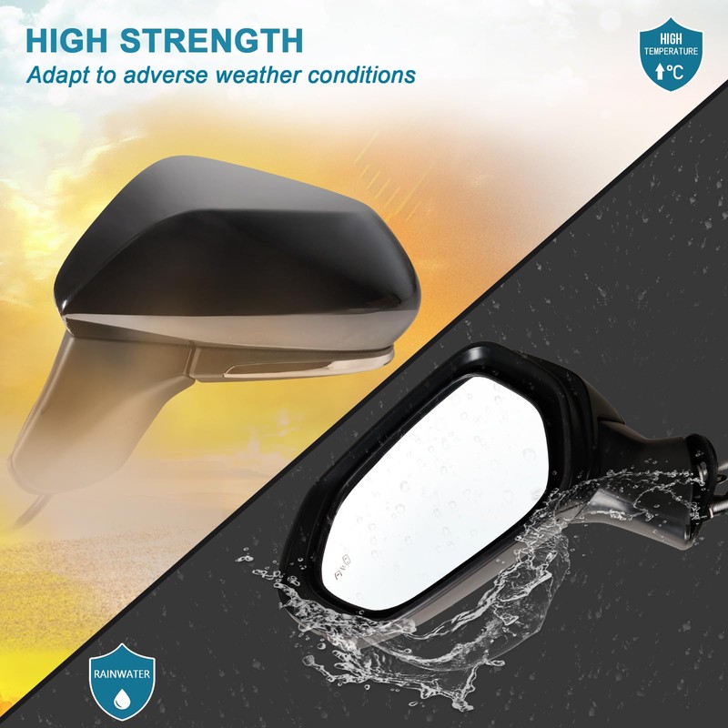 Lqito Left Driver side Mirror Fits 2018-2024 Toyota Camry with