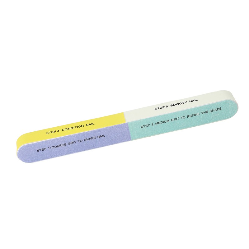 10pcs Nail File Reusable Washable Multi Functional 7 Steps DIY