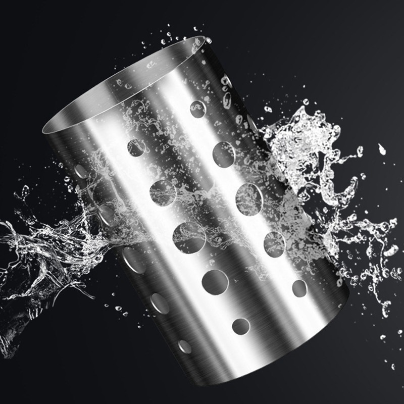 Stainless Steel Utensil Holder Large Capacity Multifunctional Chopstick Spoon with