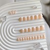 KQueenest 30 Pcs White French Tip Press on ToeNails For