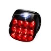 MotoParAcc Smoked LED Tail Light, Motorcycle Rear Layback Brake Taillights