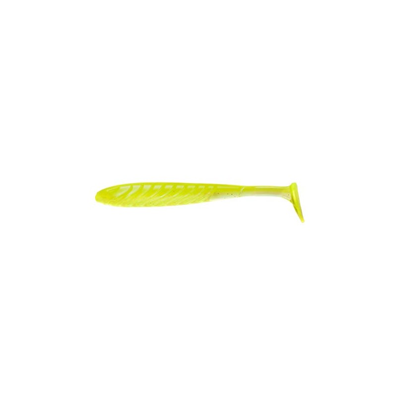Yum Lures YPL4198 Pulse Chart Clear Shad Pulse, Chartreuse Clear
