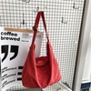Canvas Messenger Bag Large Crossbody Bag Handbag Solid Colour with