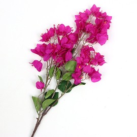 Li Hua Cat Artificial Flower Decoration Bougainvillea spectabilis Willd Silk Cloth Flowers sea Bright Your Home for Home Decor Table Decor DIY Flower Arrangement (Style 2-Purple)