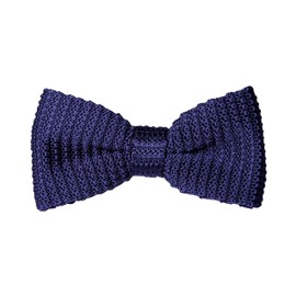 Pajarita de punto para hombre | Pajaritas de punto para él | Pajaritas de boda, Azul marino, Estándar