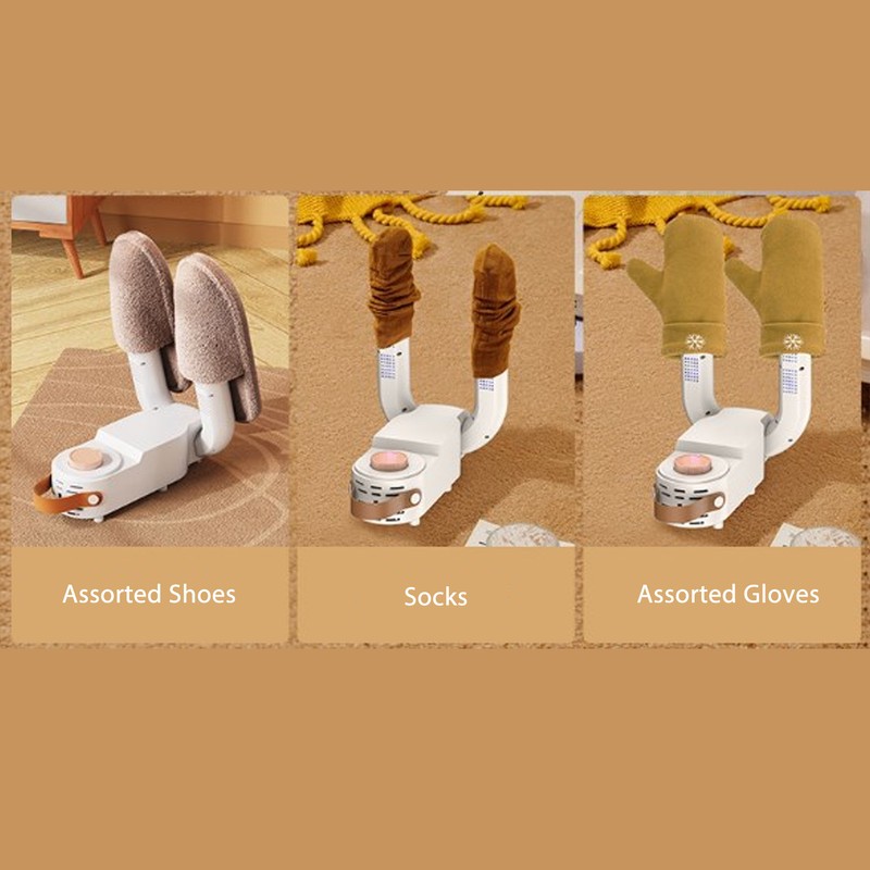 Shoe Dryer Foldable Two Speed Thermostat 360 Degree Hot Air