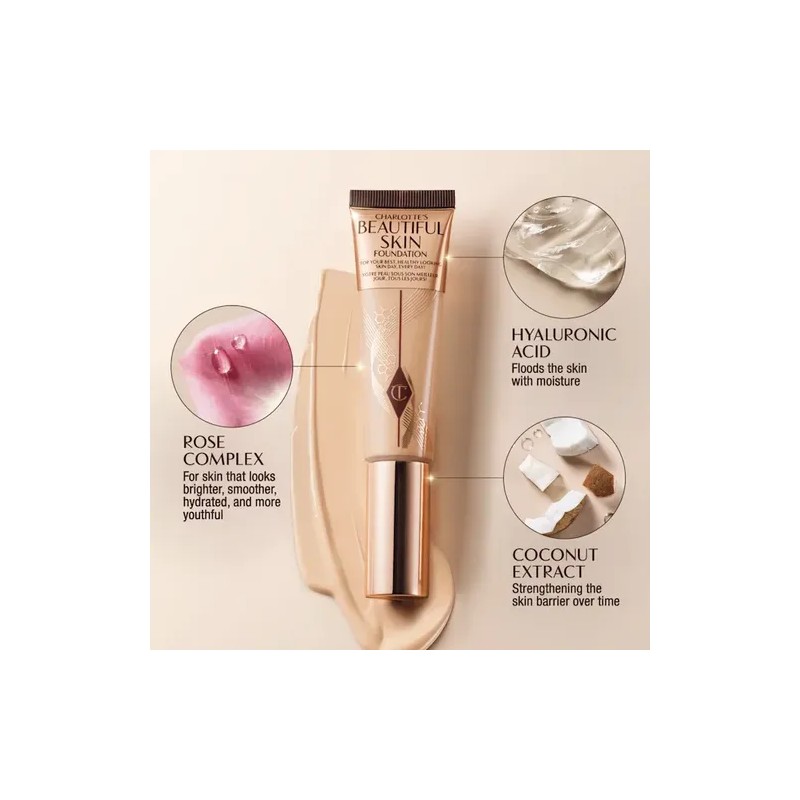 Charlotte Tilbury Base Líquida Beautiful Skin Foundation 2 W