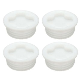 uxcell 4Pcs Bung Cap, 2 3/8'' Plastic Bung Hole Caps, Coarse Thread Drum Hole Cap with Gasket for 55 Gallon Plastic Drums, Fuel Tank, Household Bucket Caps and Oil Tank