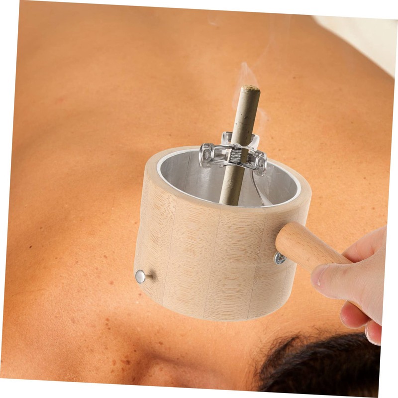 ORFOFE 1Set Portable Moxibustion Box with Elastic Belt and Awl