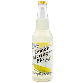 Rocket Fizz Melba's Fixins Lemon Meringue Pie Soda Flavor | Cane Sugar | Craft Soda Pop Drinks | 12 oz in Glass Bottle (Single Bottle)