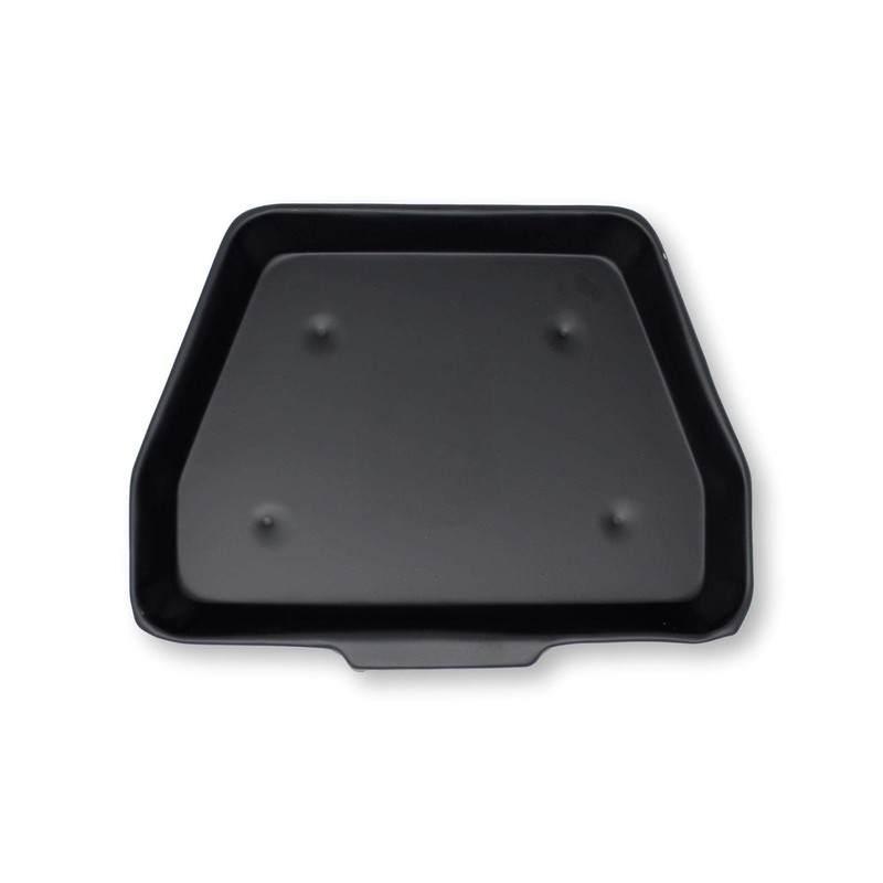 Black Metal Ash Pan - 28cm Wide (11") with Lightweight