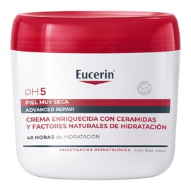 EUCERIN PH5 Advanced Repair Crema Corporal para Piel Muy Seca 450ml Enriquecida con Ceramidas y Factores Naturales de Hidratación