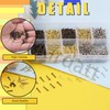 Mardatt 1600Pcs 3 Sizes Small Tiny Nails Assortment Kit, 1x6mm,