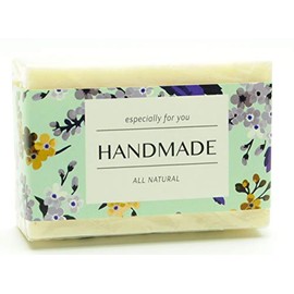 ZZYBIA Wrap Paper Tape for Homemade Soap Bar Handmade Products 20pcs (Horizontal - Mint Floral)