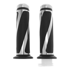 TUCKBOLD 7/8" 22mm 15/16" 24mm Motorcycle Hand Grips Cover Kit Non Slip Aluminum Alloy Rubber Handlebar Cover for Motorcycle Scooter Bicycle ATV