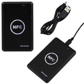 Godely RFID NFC Reader Writer,Handheld 125khz 13.56Khz Key fob Smart Reader Writer,Copier,ICID Dual Band Usage,LED Light Prompt and USB Full Speed Interface Contains 5 T5577 Cards